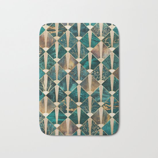 Art Deco Tiles - Ocean Bath Mat