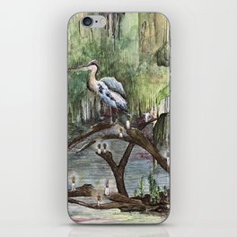 Mr. Blue Heron The Swamp Gatekeeper iPhone Skin
