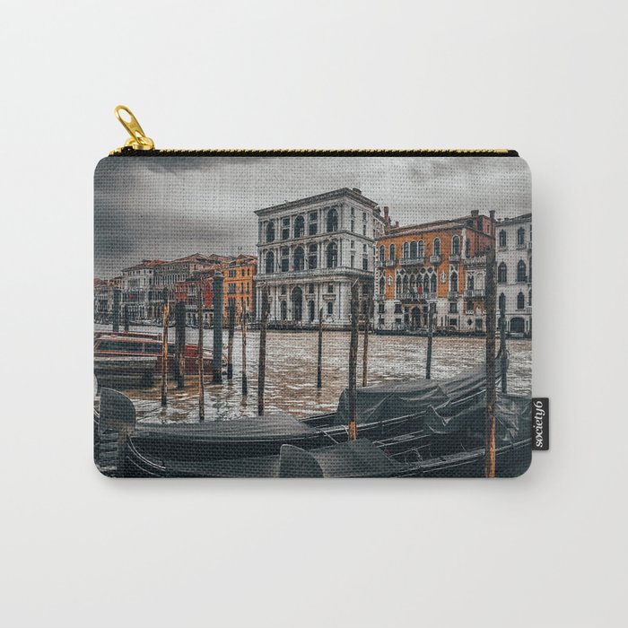 Venice Italy with gondola boats surrounded by beautiful architecture along the grand canal Carry-All Pouch