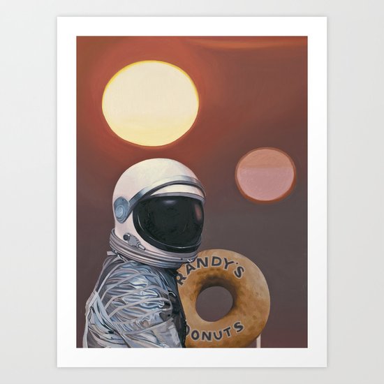 Twin Suns and Donuts Art Print