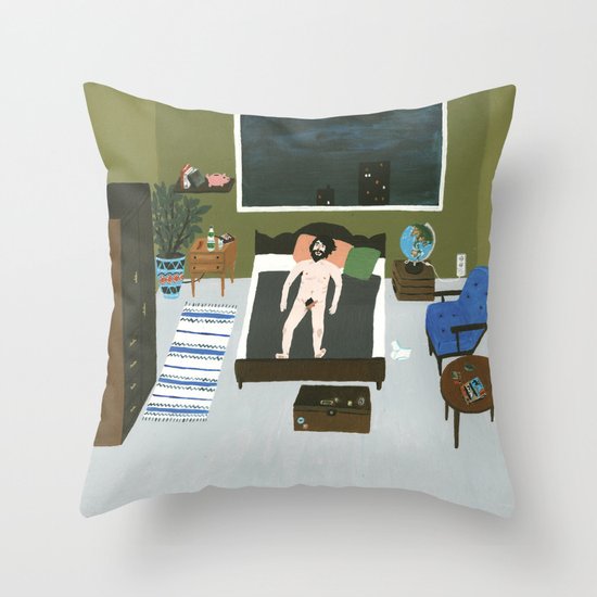 A Warm Night Throw Pillow