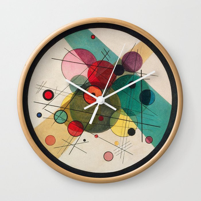 Kandinsky - Circles in a circle Wall Clock