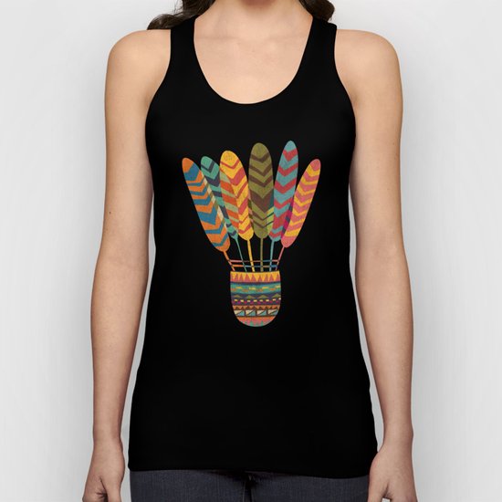 Rustic shuttlecock Unisex Tank Top