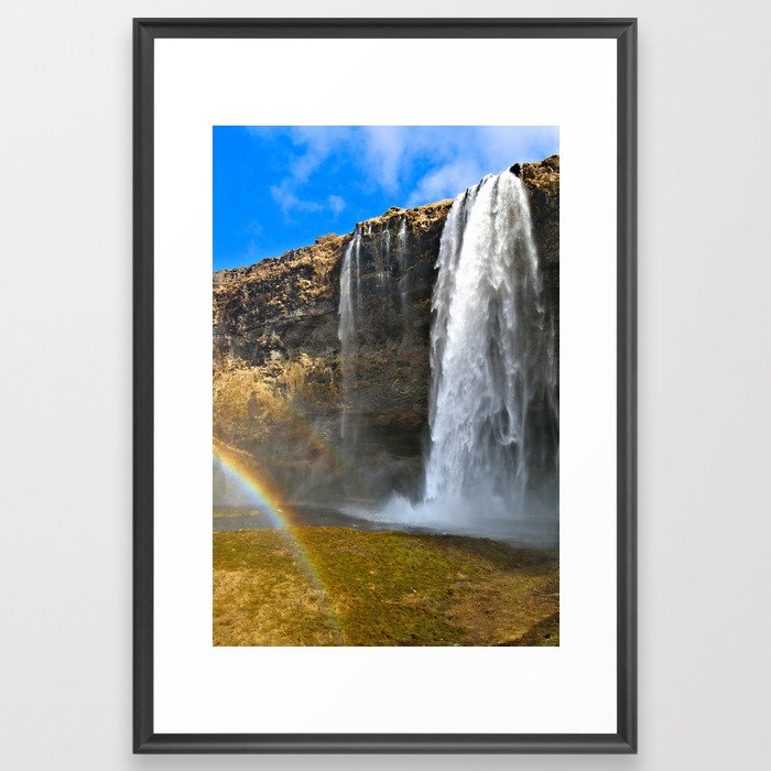Icelandic Waterfall Framed Art Print