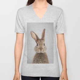 Rabbit - Colorful V Neck T Shirt
