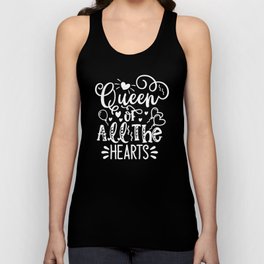 Queen Of All The Hearts Unisex Tank Top