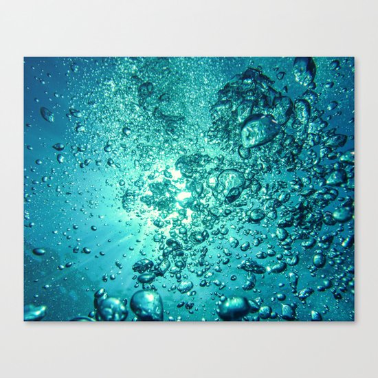 Thirsty Sprite Bubble Canvas Print