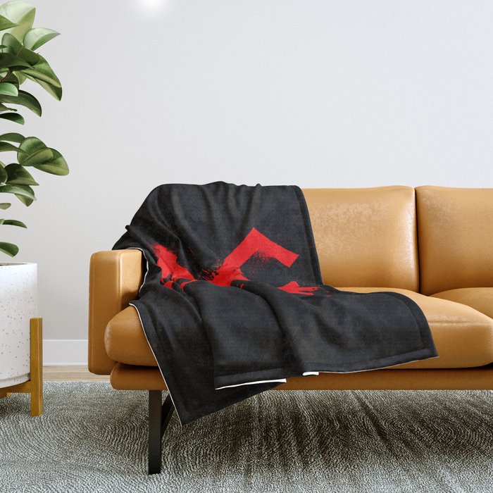 Cursed Mark Throw Blanket by CaptainSunshine Society6