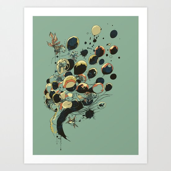 Floating Memories Art Print