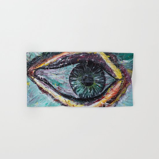 Eye in green Hand & Bath Towel