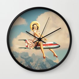 First Class Private Jet Wall Clock