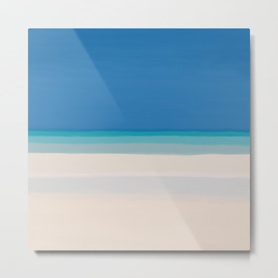 Dreamt Tropical Beach Design Metal Print