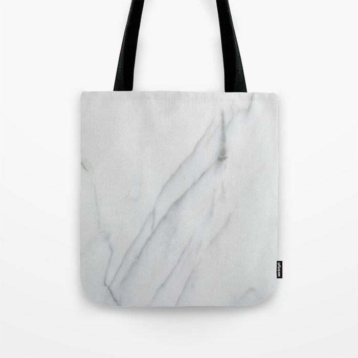 Elegant White Marble Tote Bag