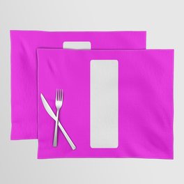 I (White & Magenta Letter) Placemat