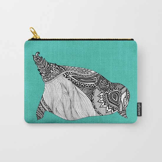 Tribal Penguin Carry-All Pouch