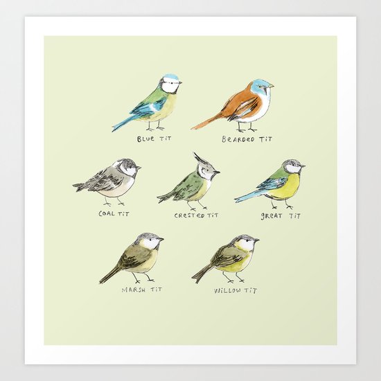 The Tit Family Art Print