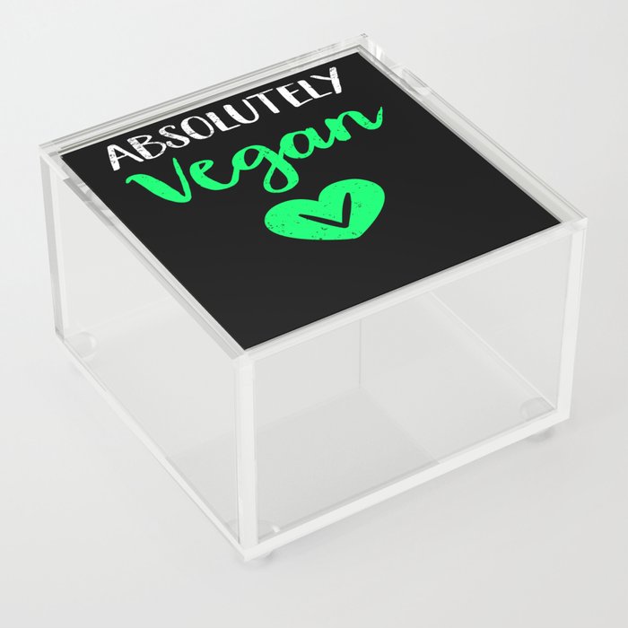 Vegan Veganism Meatless Vegan Life Acrylic Box
