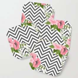 Floral Stripes Coaster