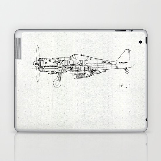 FW - 190 ( B & W) Laptop & iPad Skin