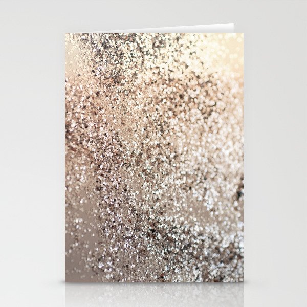 Sparkling GOLD Lady Glitter #1 (Faux Glitter) #decor #art #society6 Stationery Cards