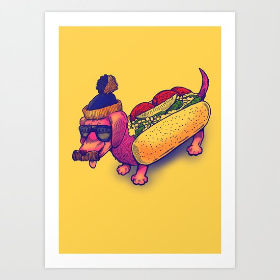Chicago Dog Art Print