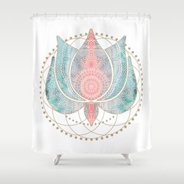 Yoga Lotus Shower Curtain