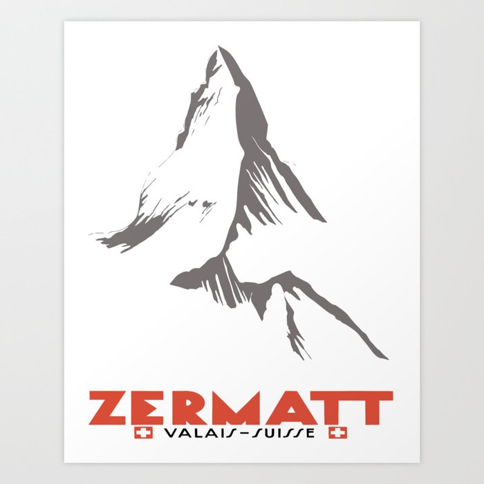 Zermatt, Valais, Switzerland  Art Print