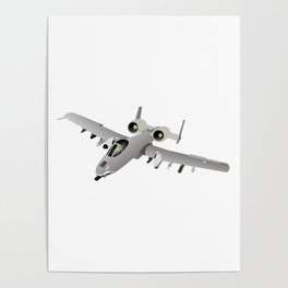 American A-10 Warthog Jet Aircraft Poster