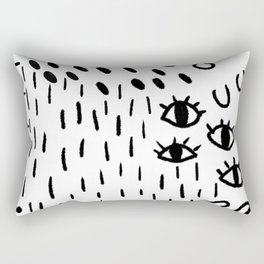 Black and white pattern modern Rectangular Pillow