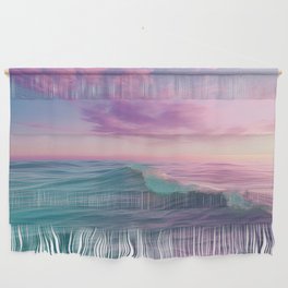Candy Waves | Pastel Ocean Shoreline off Coast of California Art Print | 03 Wall Hanging