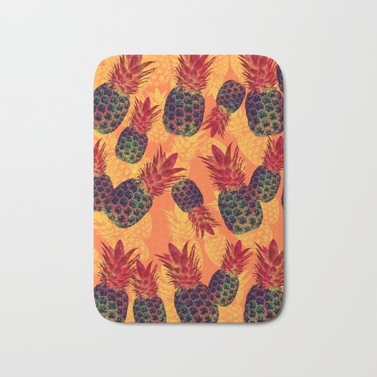 Pineapple Carnival Bath Mat