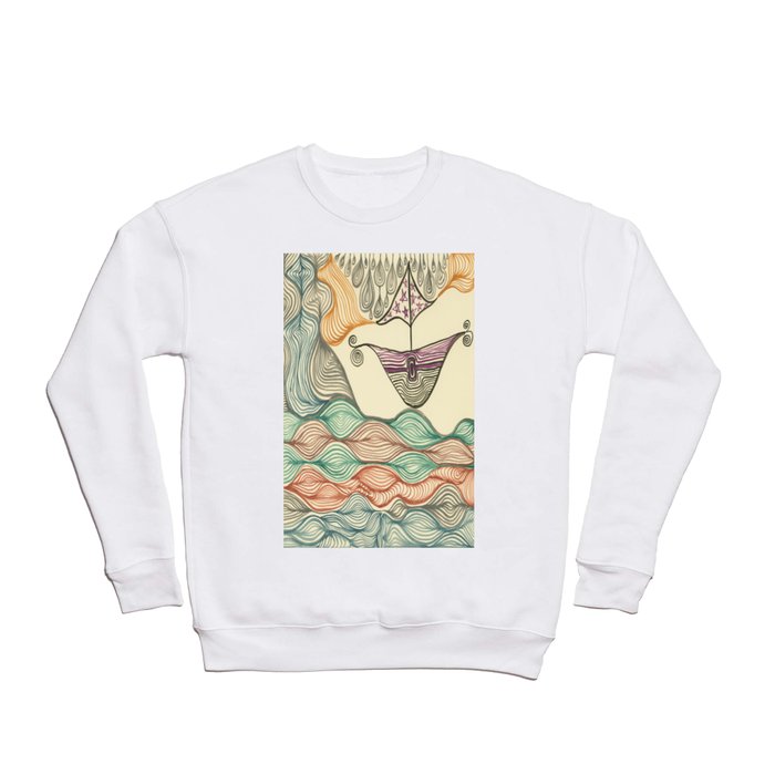 Hundertwasser's last voyage Crewneck Sweatshirt