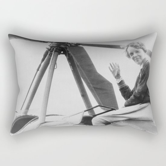 Amelia Earhart Rectangular Pillow
