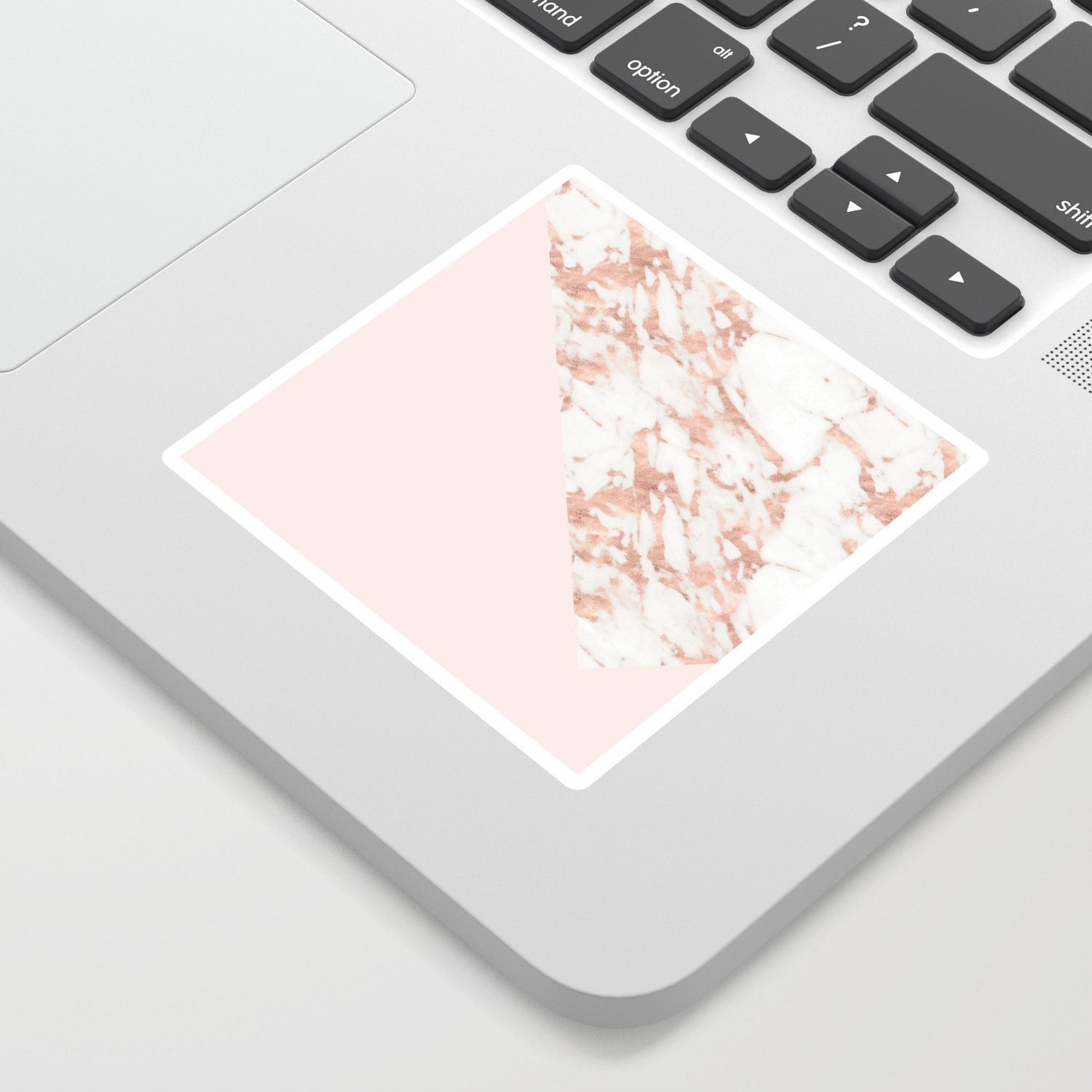 Rose Gold Blush Aesthetic Sticker By Marbleco Society6
