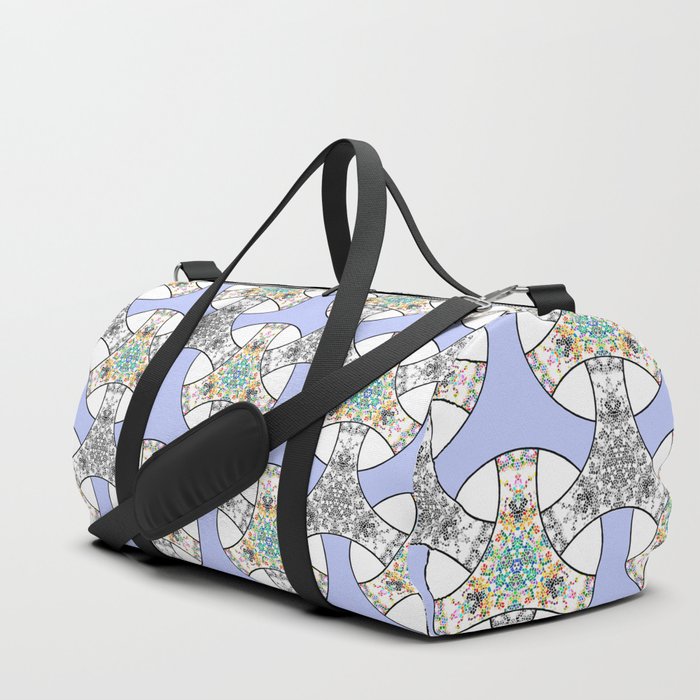 Colorful seamless mosaic interlacing stripes pattern Duffle Bag