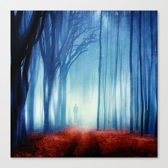 In The Mist she Was Standing Canvas Print