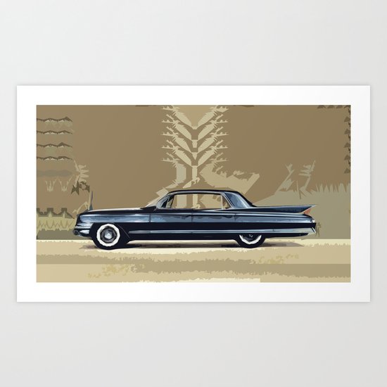 1961 Cadillac Fleetwood Sixty-Special Art Print