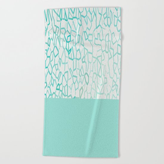 Abstract on Turquois Beach Towel