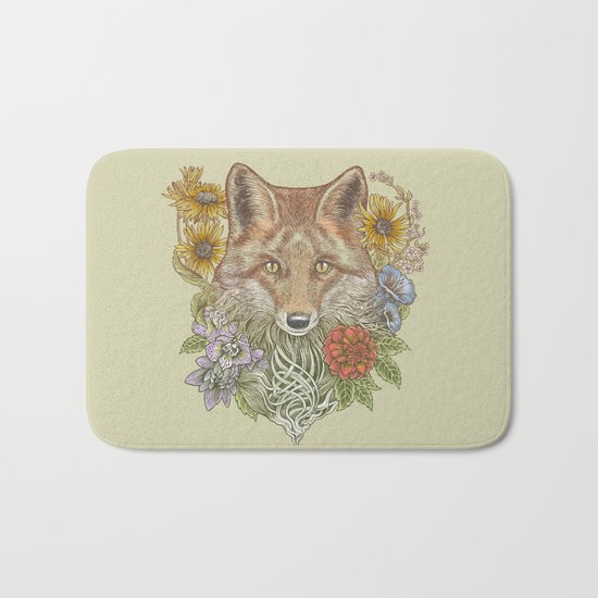 Fox Garden Bath Mat