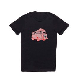 VWvan2 T Shirt | Drawing, Ballpointpen, Realistic, Automotive, Car, Vanlife, Red, Bus, Realism, Carart 