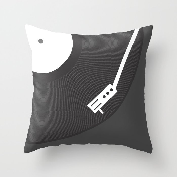 Vinyl Record Throw Pillow