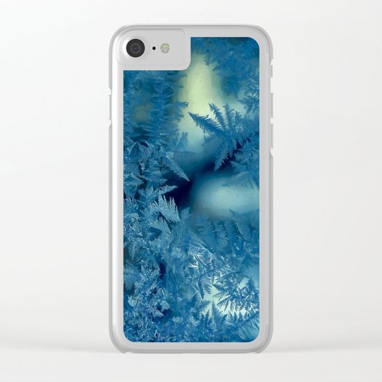 Frost patterns Clear iPhone Case
