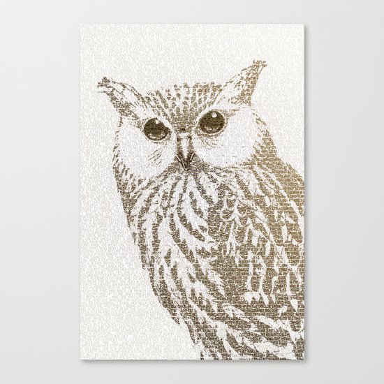 The Intellectual Owl Canvas Print