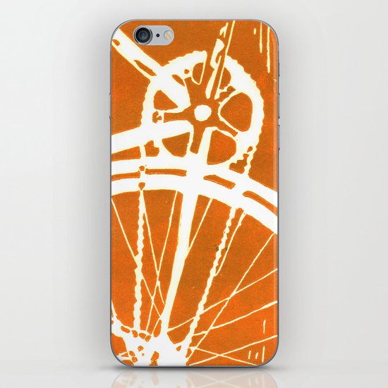 Orange Bike iPhone Skin