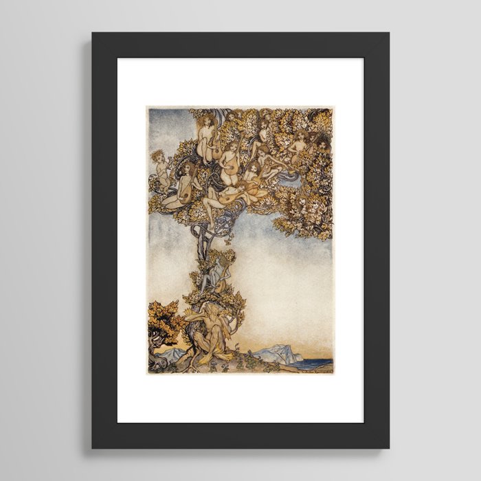 Art by Arthur Rackham for "The Tempest" by William Shakespeare (1926)