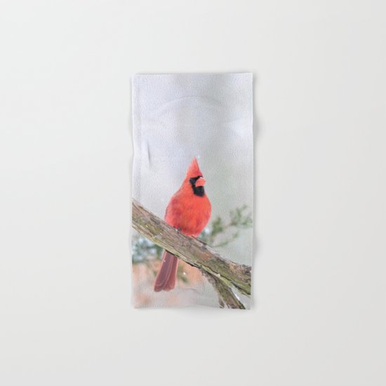 "Say What?" (Northern Cardinal) Hand & Bath Towel