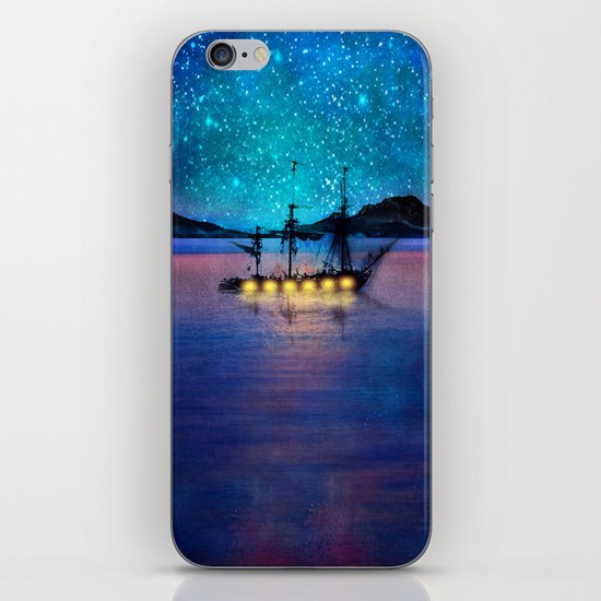 Ship in the lights iPhone & iPod Skin