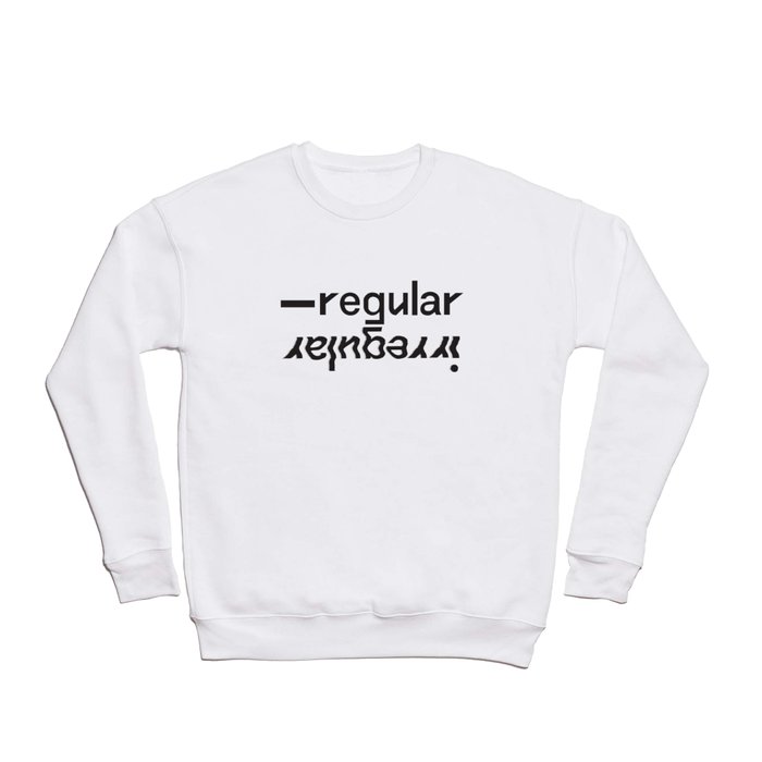 regular/irregular Crewneck Sweatshirt