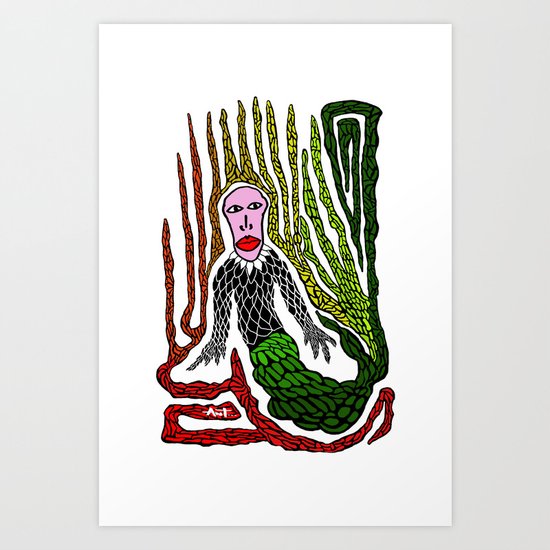 The Genius Birdman no background Art Print