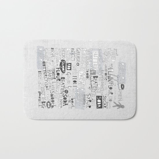 A recipe for gingerbread. Bath Mat